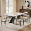 Moiser 65" to 94.5" Extendable Dining Table For 8-10 with Sintered Stone Top-212023933