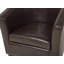 Boles Faux Leather Barrel Chair