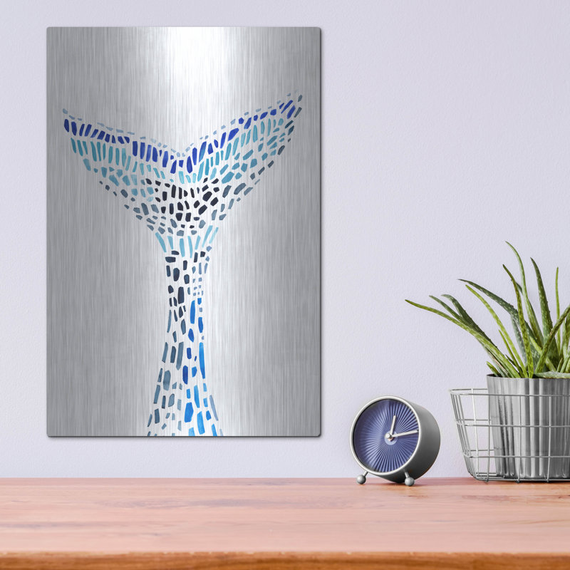  «Mosaic Tail 1» par Annie Warren, art mural en métal, 12 po x 16 po, H 16 po x l 12 po