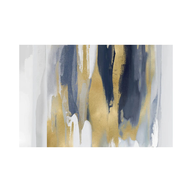 Echoes In Blue And Gold II by Jackie Hanson - Wrapped Canvas Print, 66.04 cm H x 45.72 cm W x 1.91 cm D