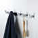 Wall Mounted 5 in 1 Rustproof Hook Rack in Matte Black