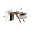 Modern Minimalist Rectangular Solid Wood Office Desk-108044134