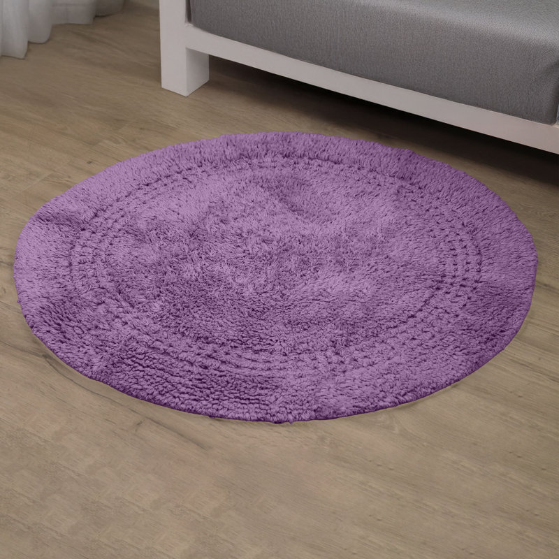 Tapis pour salle de bain 100% coton Home Weavers Classy, Mauve