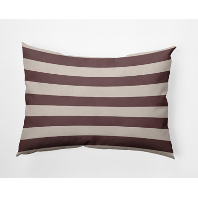 Striped Outdoor Reversible Throw Pillow