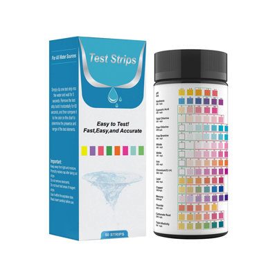 test paper 100Pcs Drinking Water Test Water Quality Test Paper Swimming Pool Water Test Strips 16 In 1 Water Tester With Hardness Ph Total Alkalinity Iron And More Pool Te
