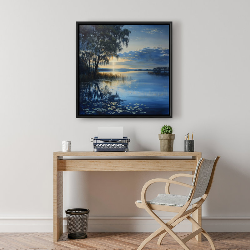 Immobile - Gray Framed Canvas Art for Home Decor