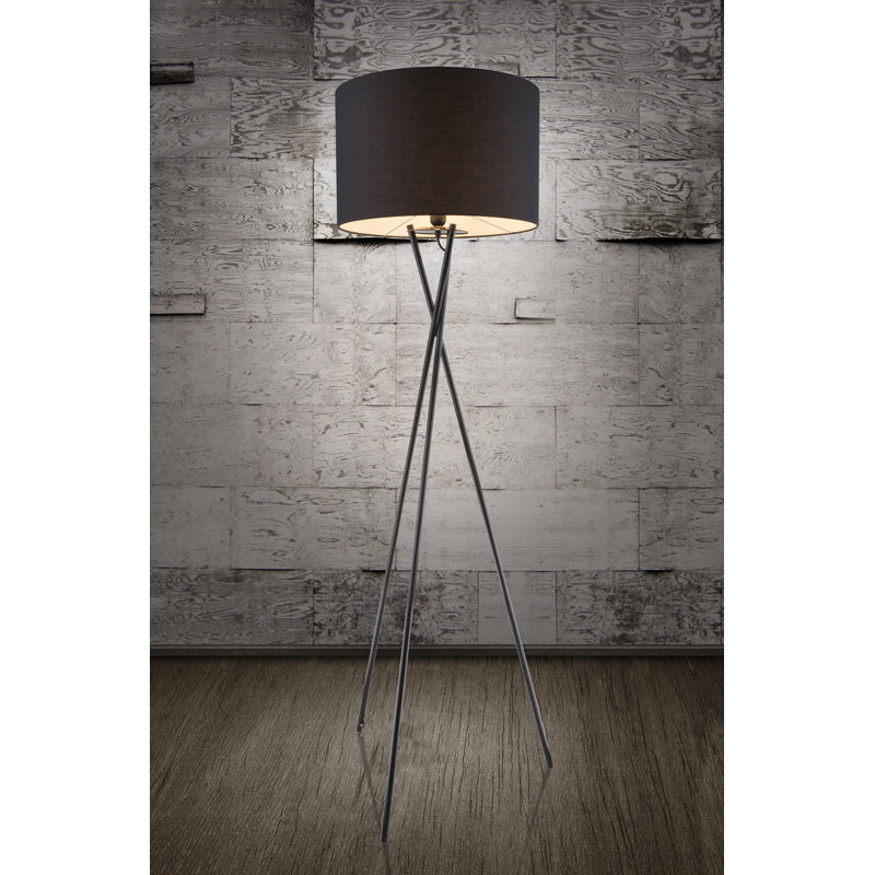 Sammy 160cm Tripod Floor Lamp, Black
