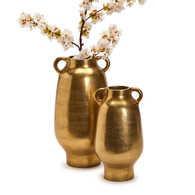 Set Of 2 Marrakech Golden Vase