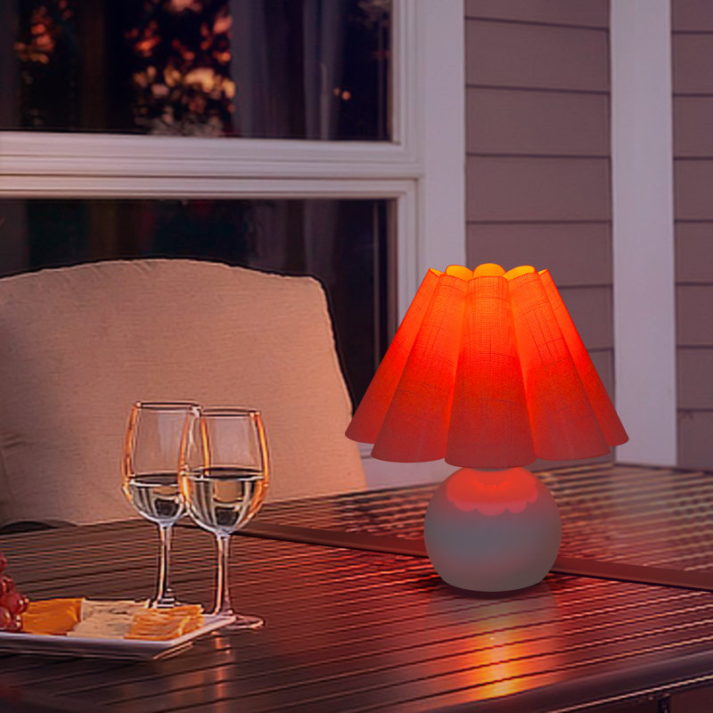 Lampe de table, Bleu, Blanc, Non