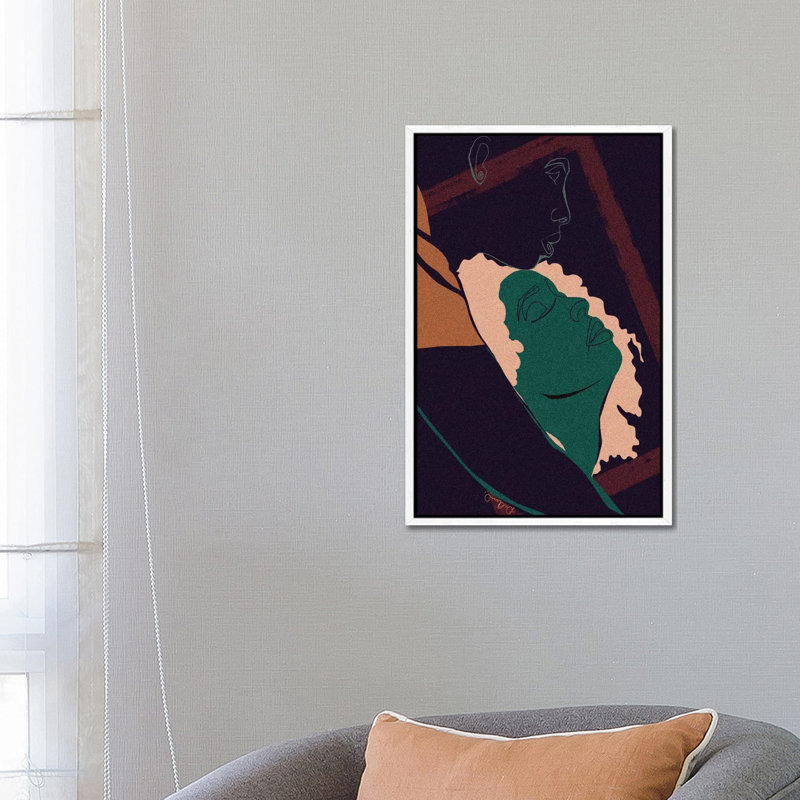 Fullfilled by DeeLashee - Print on Canvas, 66.04 cm H x 45.72 cm W, White Framed