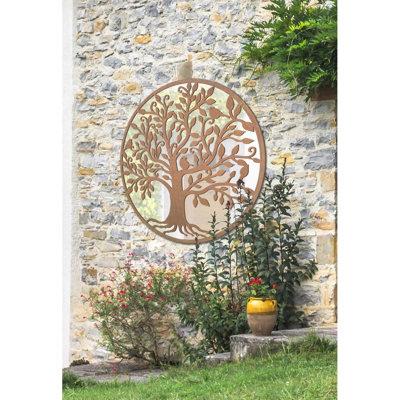 Eilert Wood Flat Wall Mirror