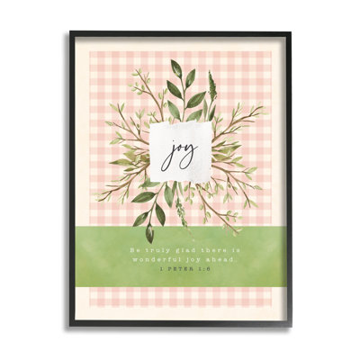 Vraiment heureux, il y a de la joie devant le proverbe Peter 1: 6 par Tammy Apple - impression