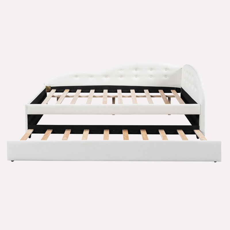 Rafail Upholstered Daybed, White, Full