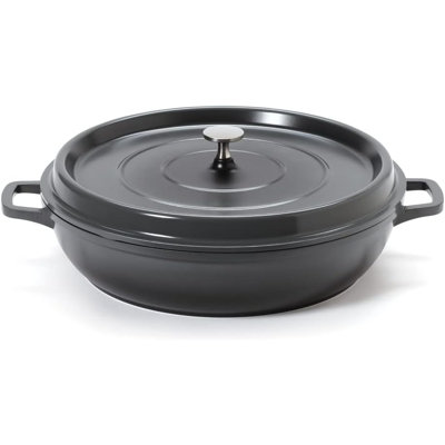 G.E.T. Heiss 7.5 Quarts Non-Stick Aluminum Round Braiser with Lid