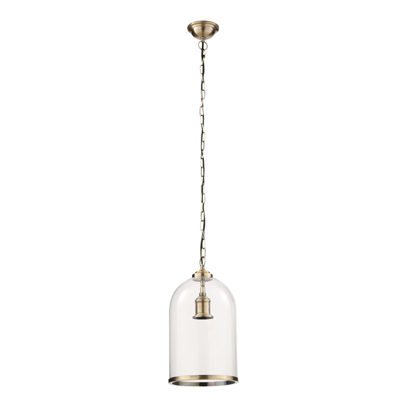Roanoke 1 - Light Cylinder Pendant, Antique Brass