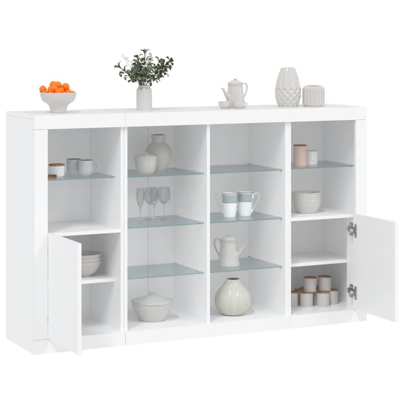 Azyra 163cm Sideboard, White