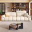 Coussin de canapé modulaire en cuir blanc-2140386440-2140386447