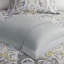 Édredon pour lit très grand en coton gris 6 pièces avec texture moelleuse