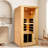 OUTEXER 1 - Person Bluetooth Compatible FAR Infrared Sauna in Hemlock