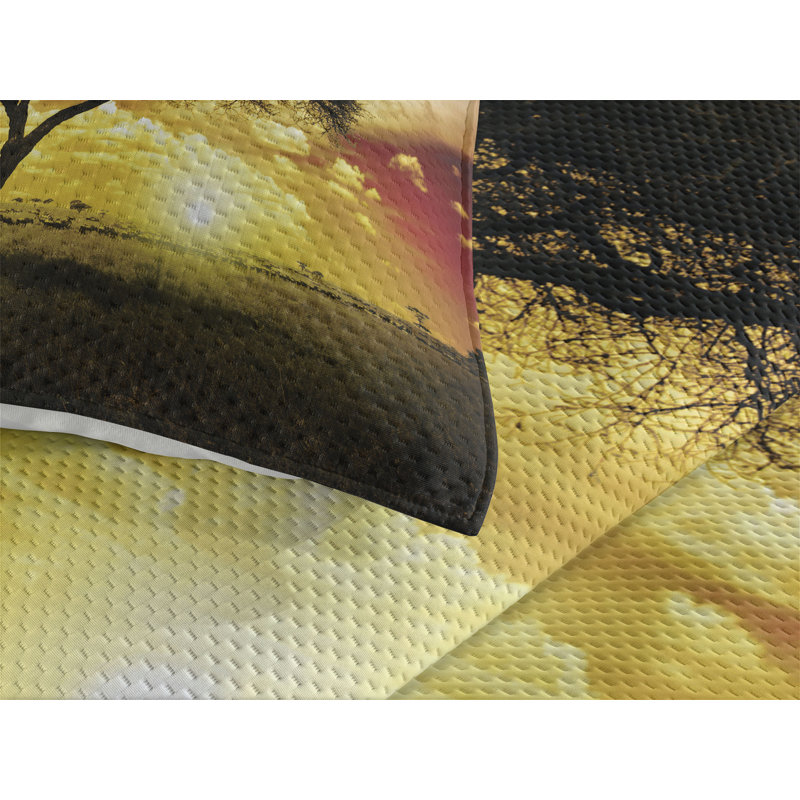Traditional Polyester Coverlet, King Bedspread + 2 Shams