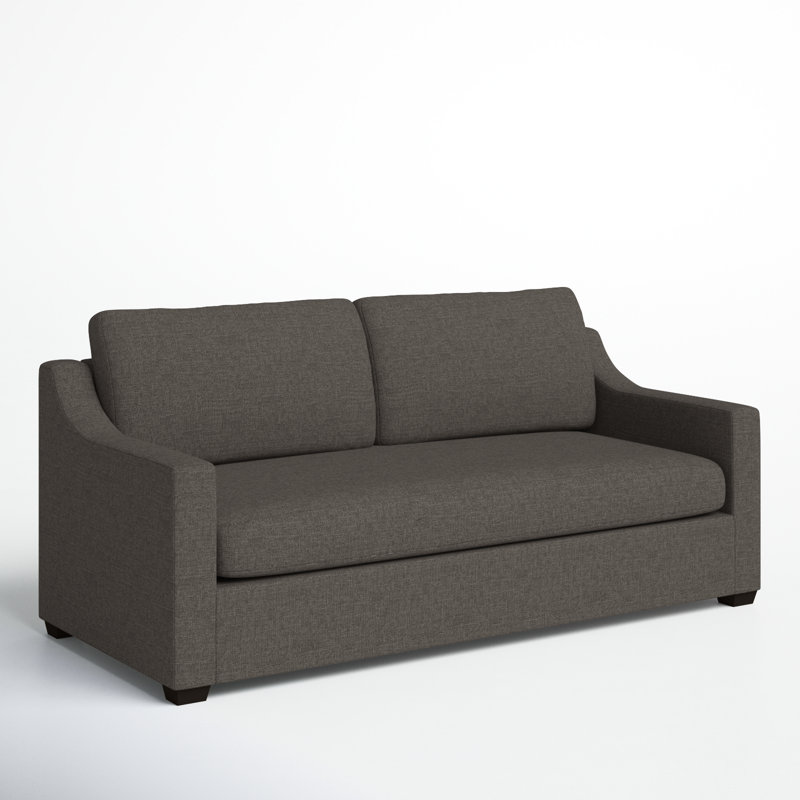 Cranbrook Upholstered 88'' Sofa, Drusky Charcoal Sustain® Basketweave