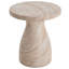 Table d'appoint d'extérieur en béton léger Travertine