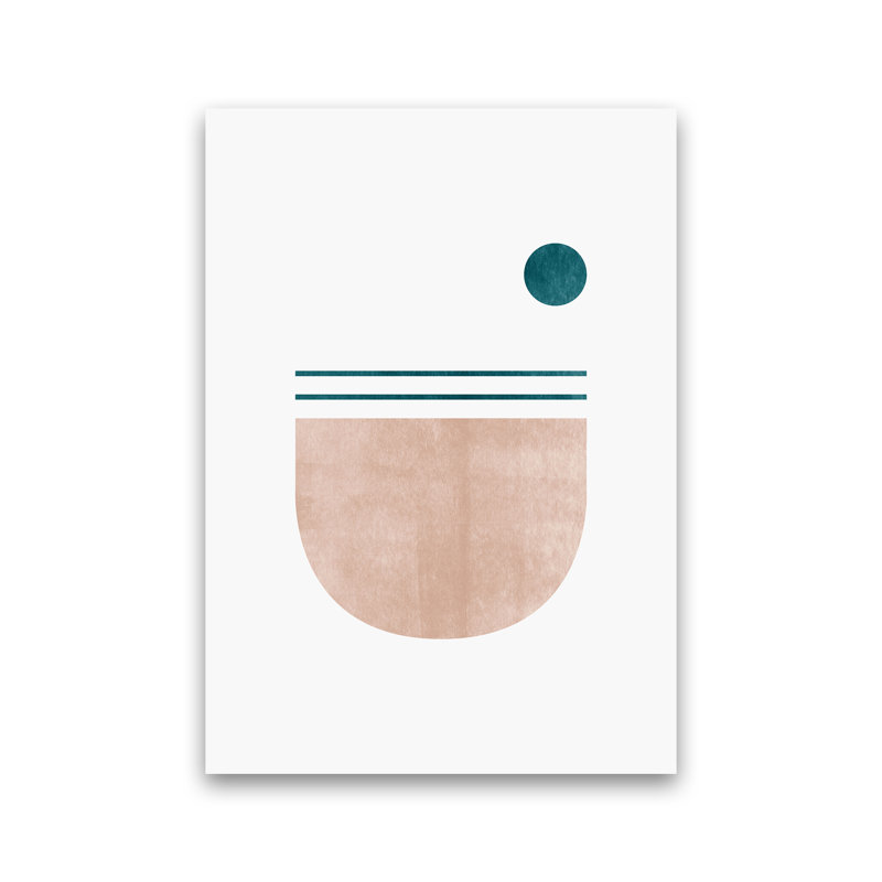 Abstract Geometric No 5 - Print, No Framed, 42cm H x 29.7cm W x 4cm D