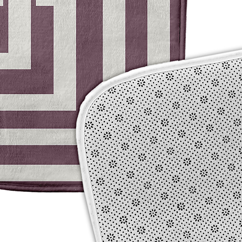 Tapis de bain Nantucket, L 17 po x L 24 po, Mauve