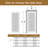 Primed 10-Lite Clear Glass Solid and Manufactured Wood Slab Door Without Frame and Hardware Kit-105527946