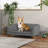 Pet sofa with armrests and button tufted back