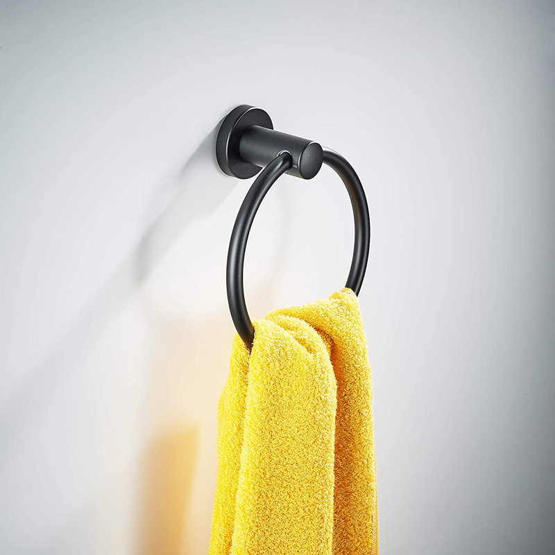 Towel Ring, Matte Black