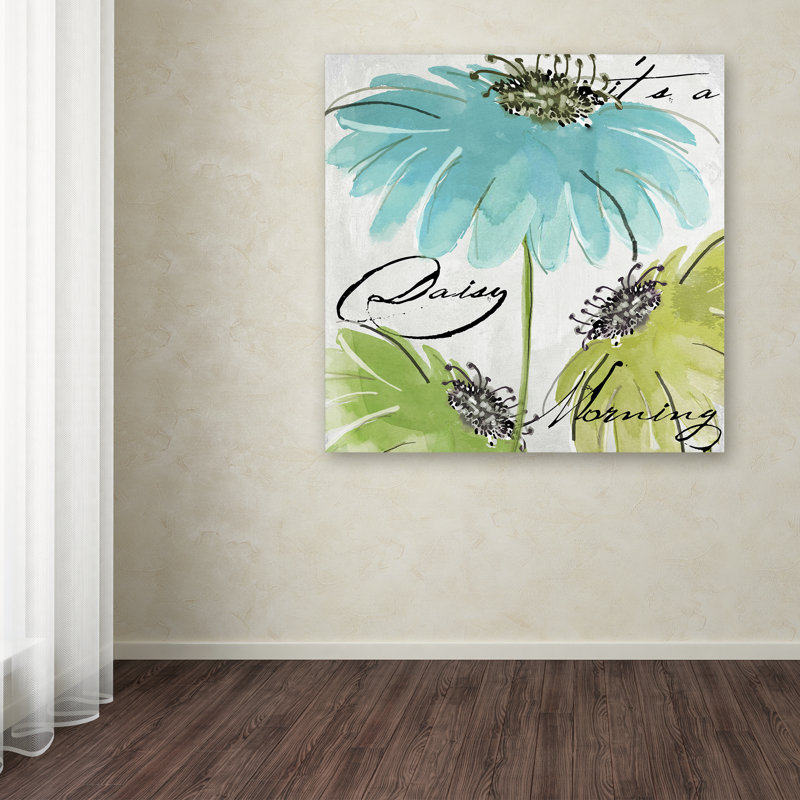 «Daisy Morning II» par Jadaya, impression sur toile tendue, H 24 po x l 24 po x P 2 po