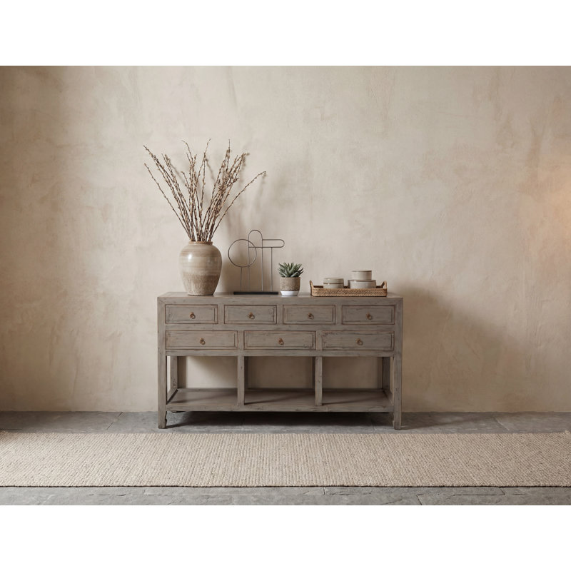 Annegreet 152cm Console Table, Pewter Grey