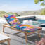 Coussin de chaise longue Peenoke 72,5 po L × 21 po l × 3 po P (siège) - Intérieur/Extérieur - Épaisseur : 3 po - Motif floral et papillons tourbillonnants colorés et fantaisistes - Teintes pastel - Résistant à l'eau-133878128-133878133