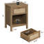 Beason 19.7'' W Particle Board / Chipboard Nightstand-1235078244