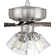 Pro Plus 104 Clear 4 Light Kit 52'' Ceiling Fan with Light Kit