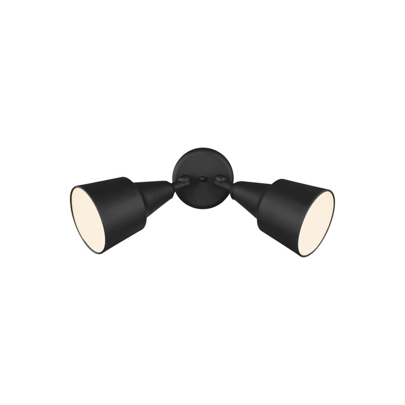 Projecteur rotatif réglable à deux lumières de Génération Lighting , Noir