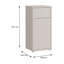 Hadiya Minimalistic bathroom cabinet with 1 door and 1 drawer, push-to-open mechanism, engineered wood, 39.8 cm W x 83.1 cm H x 34.9 cm D-131506309