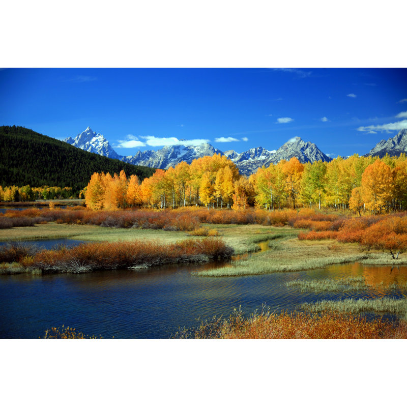 Autumn At Oxbow Bend - Wrapped Canvas Print, 61cm H x 91cm W