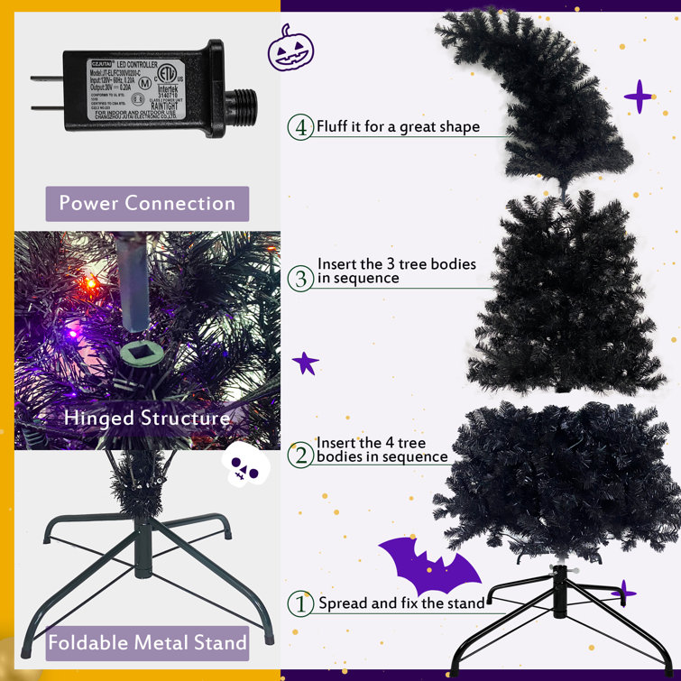 Black Ostrich Feather Trees Christmas Holidays Decor Display – Lee Display