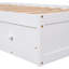 Lit plateforme simple en bois massif avec 3 tiroirs - Blanc pour un environnement de sommeil paisible et pour se détendre