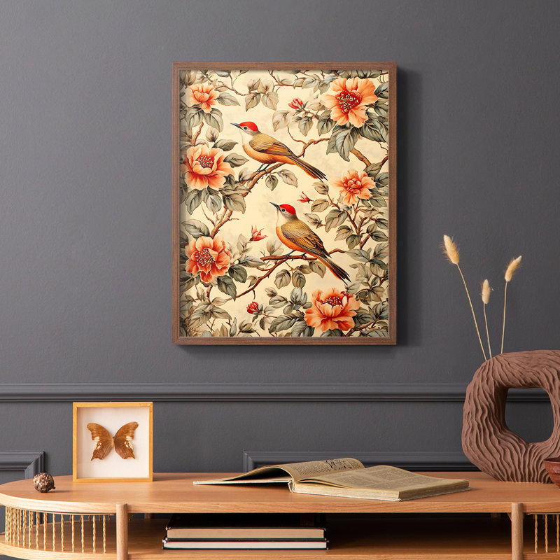 Série Lxxv de William Morris - reproduction encadrée de qualité supérieure - prête à être accrochée - aucun clou requis