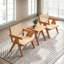 Fauteuil en rotin brun