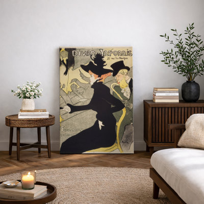 Reproduction d'art, affiche vintage de divan japonais, cabaret français, photos de bureau de chambre à coucher, impression sur toile encadrée.