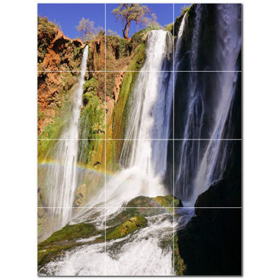 Murale décorative en céramique 4,25 po x 4,25 po
