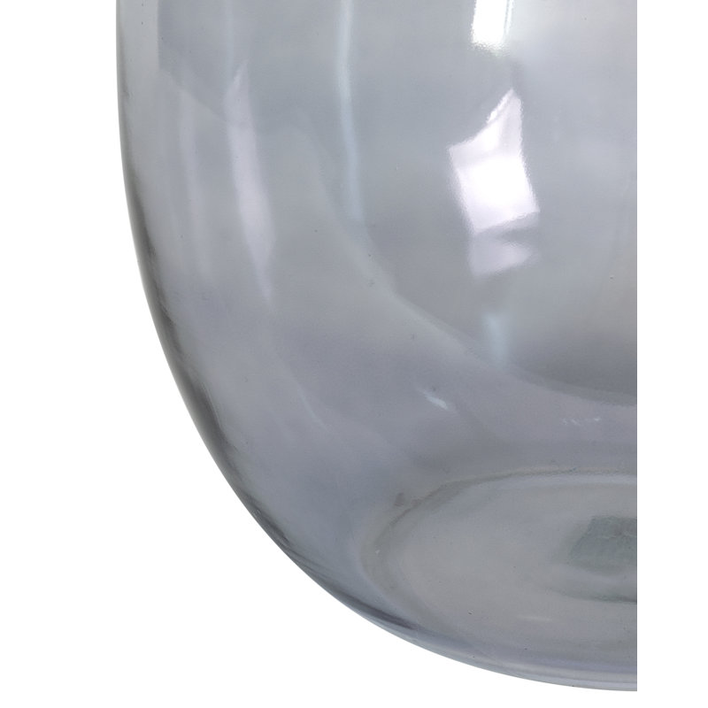 Vase de table en verre 15 po Willin, Gris
