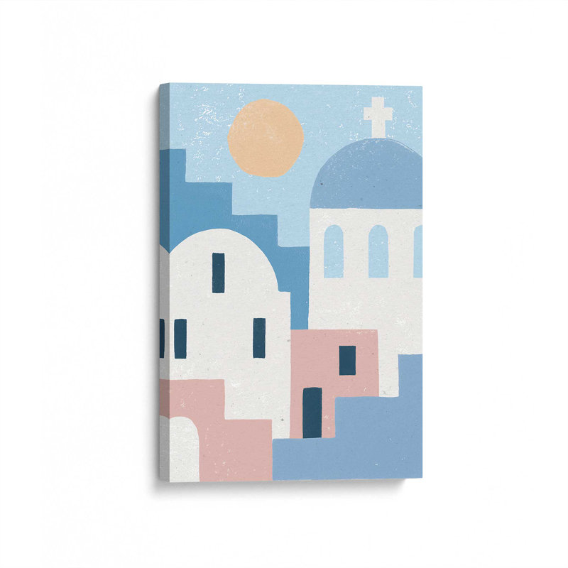 «Santorini Sunlit Dreams I», toile tendue, H 36 po x l 24 po