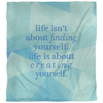 Housse de couette simple Creative Yourself Quote