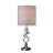 21.5-Inch Milo Abstract Brushed Metal Table Lamp