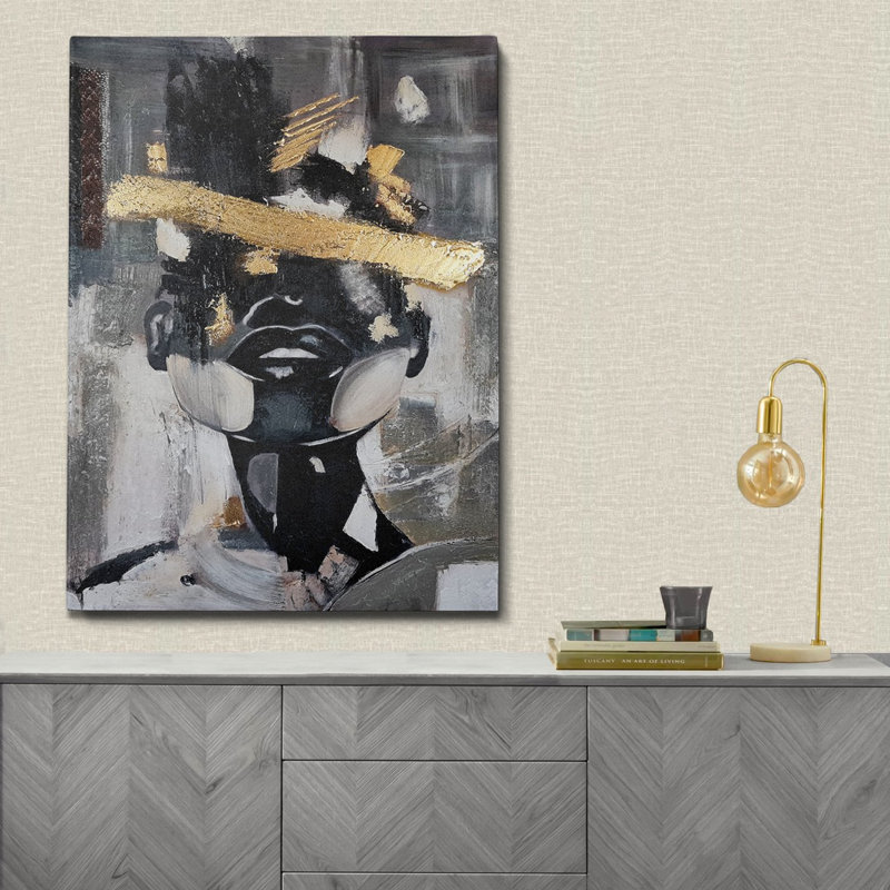 Elena - peinture sur toile tendue, L 20 po x H 20 po